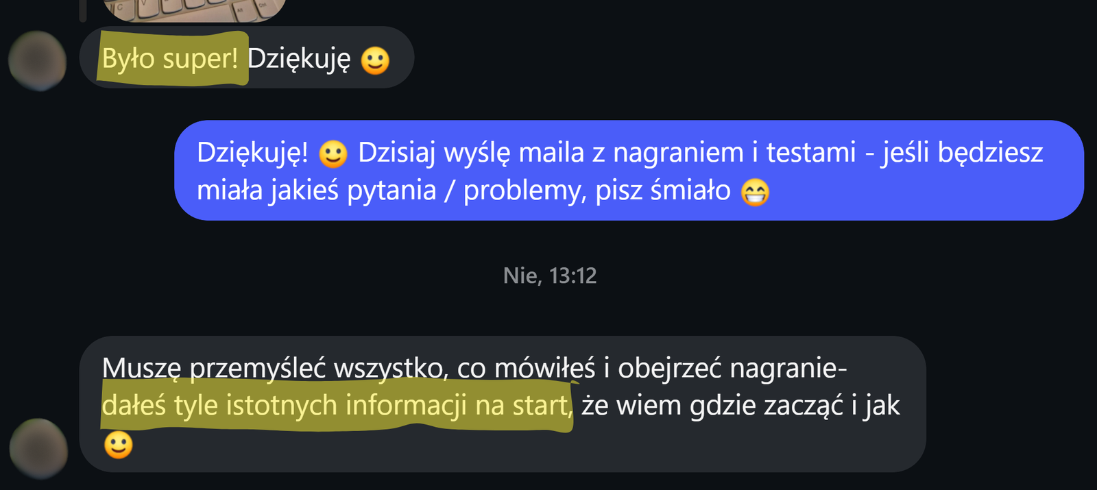 Zrzut opinii uczestnika poprzedniej edycji warsztatu 2